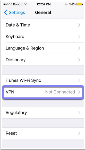 turn off vpn on iphone 12